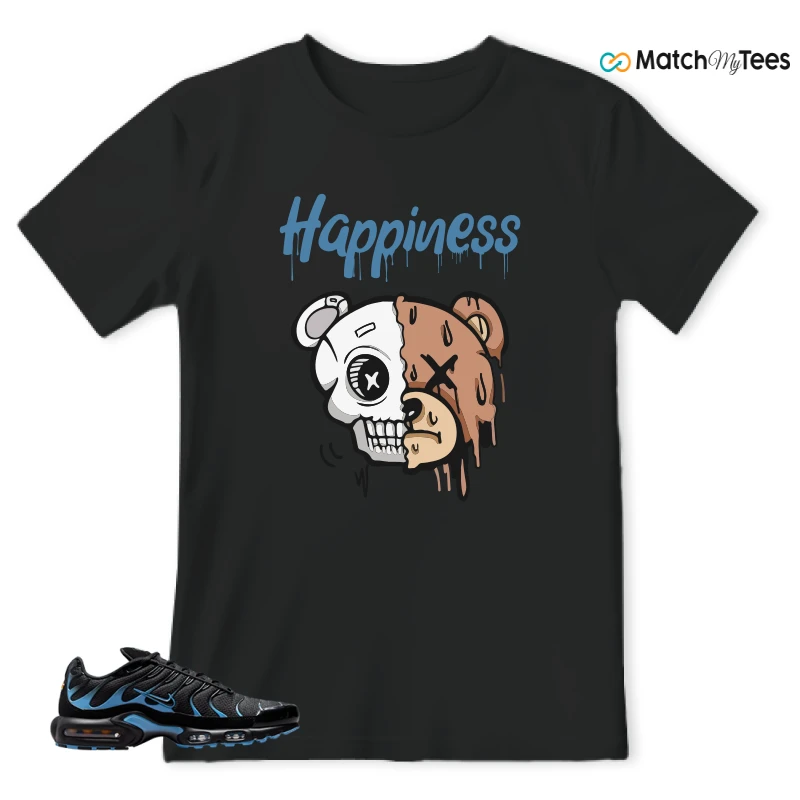 NIKE AIR MAX PLUS BLACK UNIVERSITY BLUE (2022) SNEAKER Matching Tees t-shirt