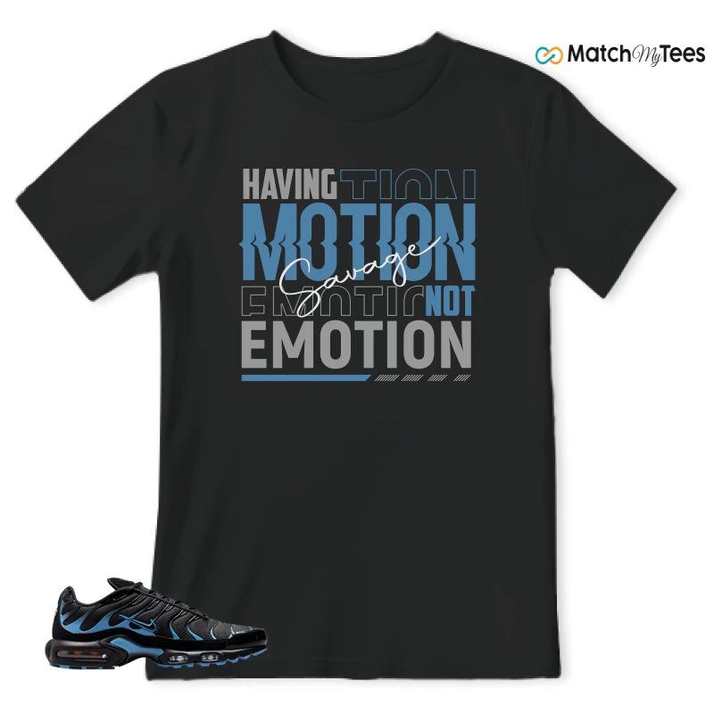 NIKE AIR MAX PLUS BLACK UNIVERSITY BLUE (2022) SNEAKER Matching Tees t-shirt