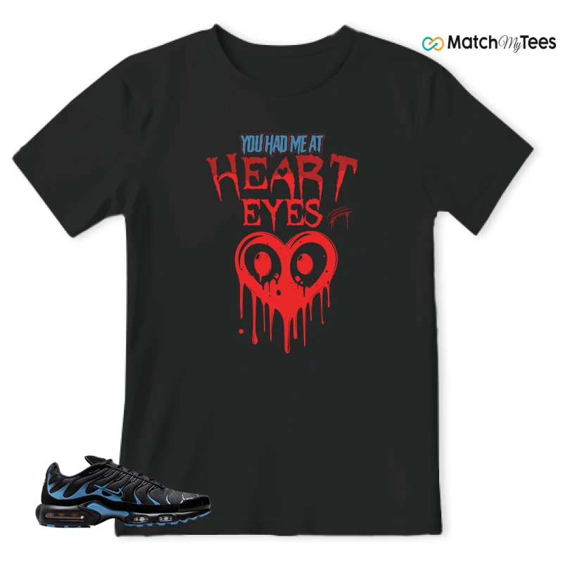 NIKE AIR MAX PLUS BLACK UNIVERSITY BLUE (2022) SNEAKER Matching Tees t-shirt