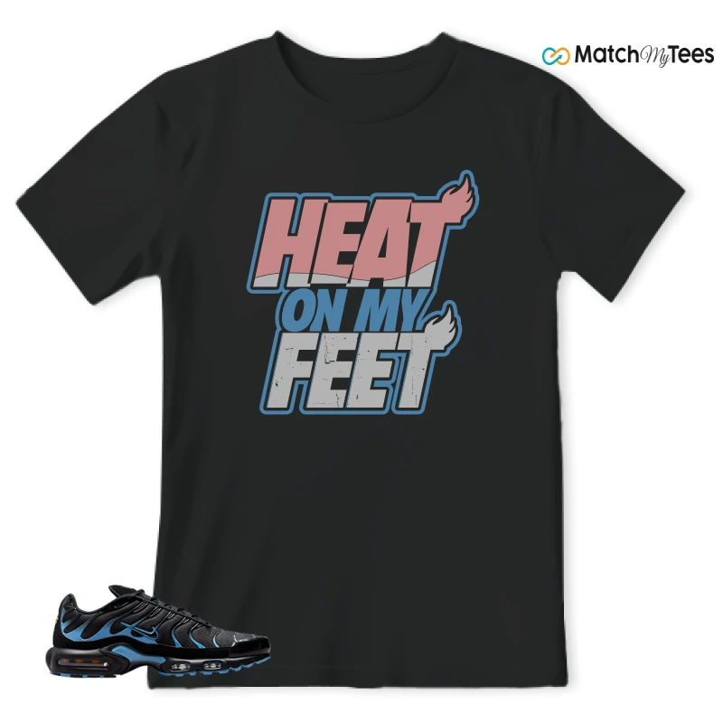 NIKE AIR MAX PLUS BLACK UNIVERSITY BLUE (2022) SNEAKER Matching Tees t-shirt