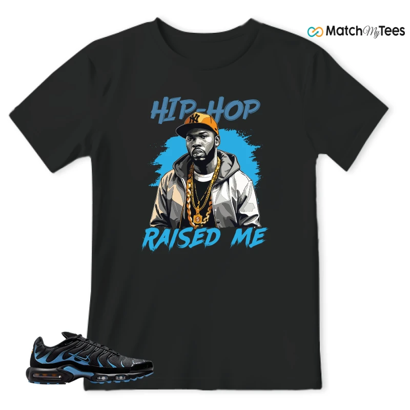 NIKE AIR MAX PLUS BLACK UNIVERSITY BLUE (2022) SNEAKER Matching Tees t-shirt