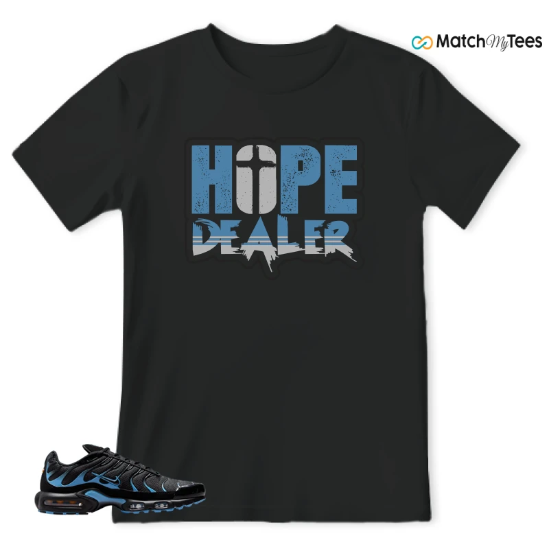 NIKE AIR MAX PLUS BLACK UNIVERSITY BLUE (2022) SNEAKER Matching Tees t-shirt