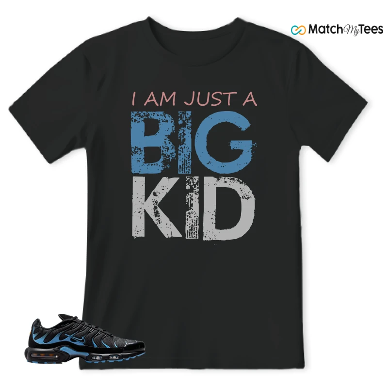 NIKE AIR MAX PLUS BLACK UNIVERSITY BLUE (2022) SNEAKER Matching Tees t-shirt