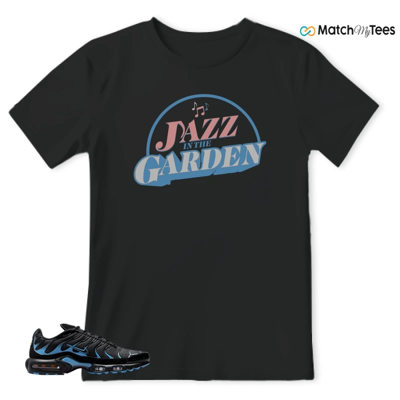 NIKE AIR MAX PLUS BLACK UNIVERSITY BLUE (2022) SNEAKER Matching Tees t-shirt