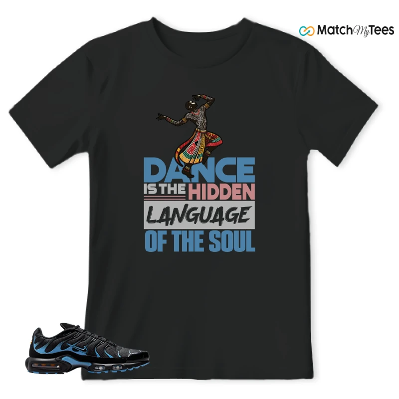NIKE AIR MAX PLUS BLACK UNIVERSITY BLUE (2022) SNEAKER Matching Tees t-shirt