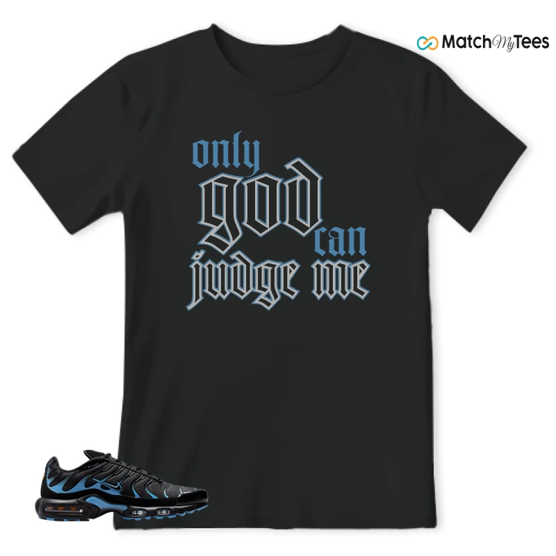 NIKE AIR MAX PLUS BLACK UNIVERSITY BLUE (2022) SNEAKER Matching Tees t-shirt