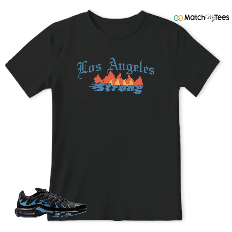 NIKE AIR MAX PLUS BLACK UNIVERSITY BLUE (2022) SNEAKER Matching Tees t-shirt