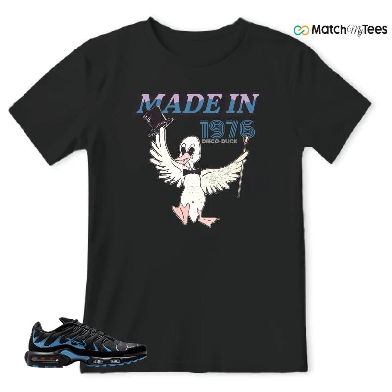NIKE AIR MAX PLUS BLACK UNIVERSITY BLUE (2022) SNEAKER Matching Tees t-shirt