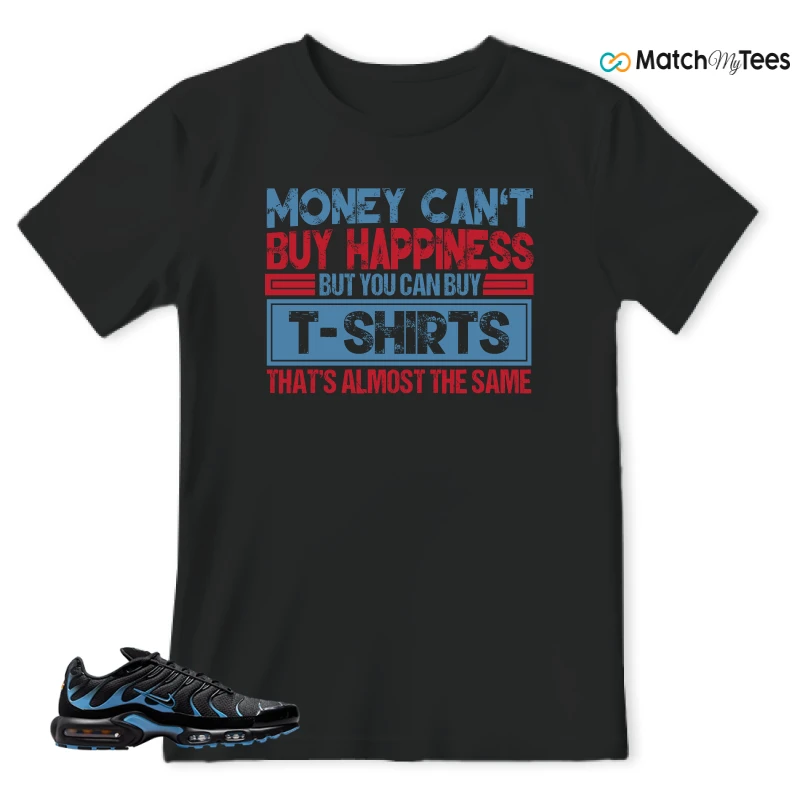 NIKE AIR MAX PLUS BLACK UNIVERSITY BLUE (2022) SNEAKER Matching Tees t-shirt