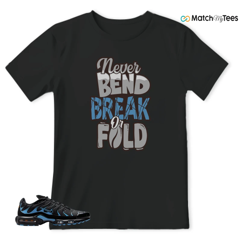 NIKE AIR MAX PLUS BLACK UNIVERSITY BLUE (2022) SNEAKER Matching Tees t-shirt