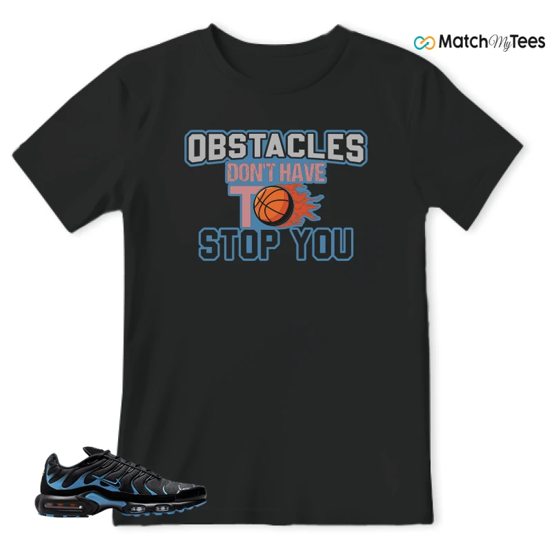 NIKE AIR MAX PLUS BLACK UNIVERSITY BLUE (2022) SNEAKER Matching Tees t-shirt