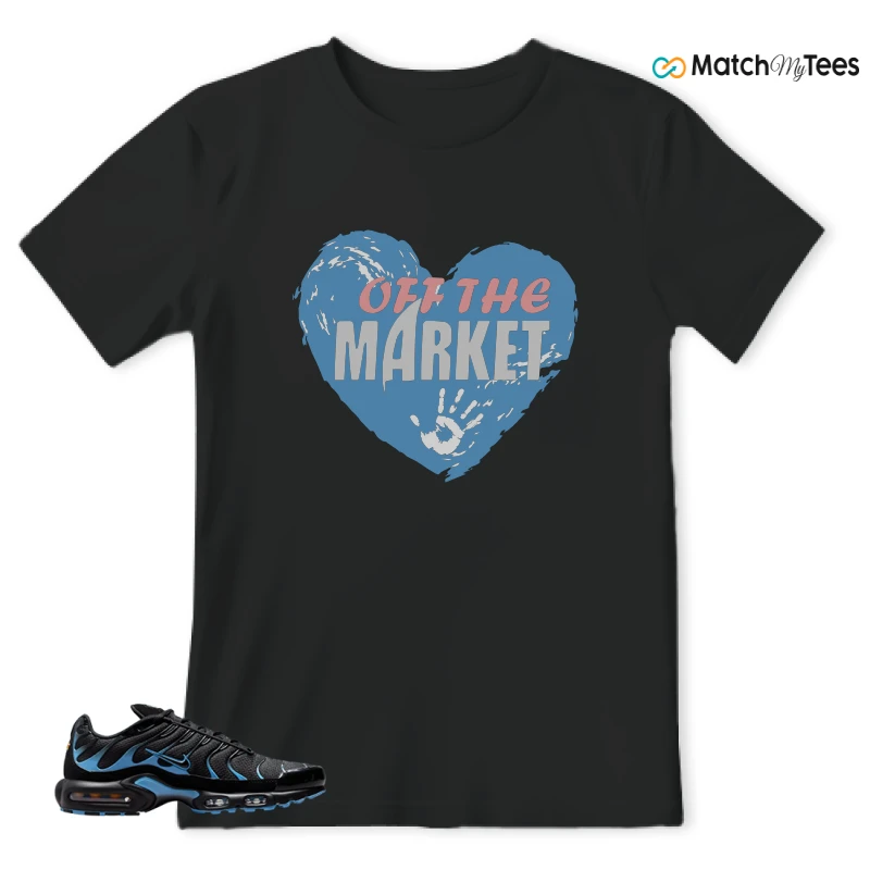 NIKE AIR MAX PLUS BLACK UNIVERSITY BLUE (2022) SNEAKER Matching Tees t-shirt