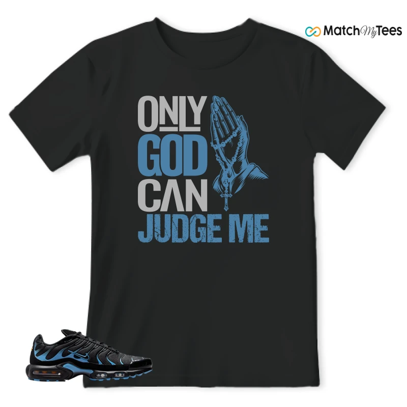 NIKE AIR MAX PLUS BLACK UNIVERSITY BLUE (2022) SNEAKER Matching Tees t-shirt