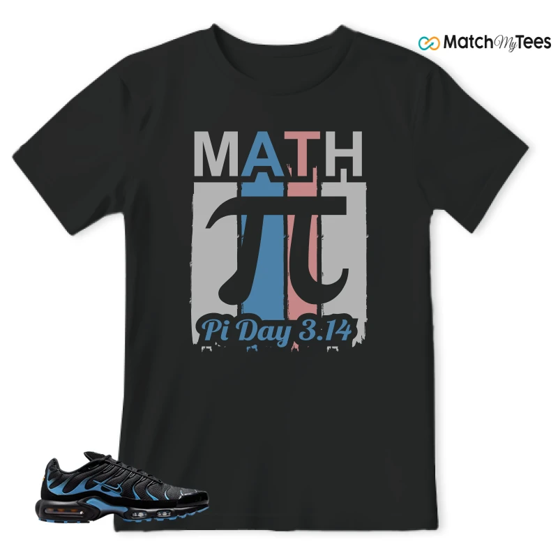 NIKE AIR MAX PLUS BLACK UNIVERSITY BLUE (2022) SNEAKER Matching Tees t-shirt