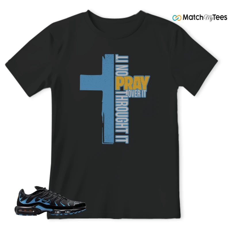 NIKE AIR MAX PLUS BLACK UNIVERSITY BLUE (2022) SNEAKER Matching Tees t-shirt