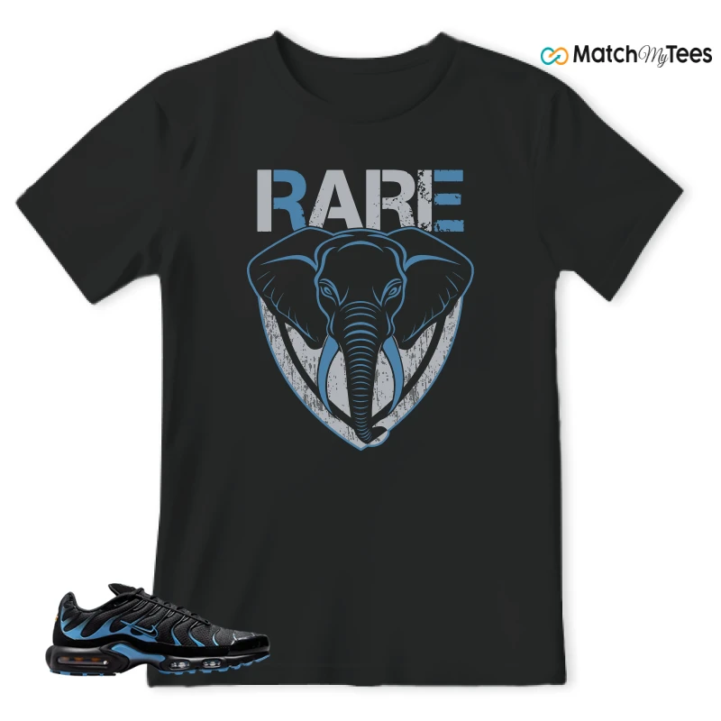 NIKE AIR MAX PLUS BLACK UNIVERSITY BLUE (2022) SNEAKER Matching Tees t-shirt