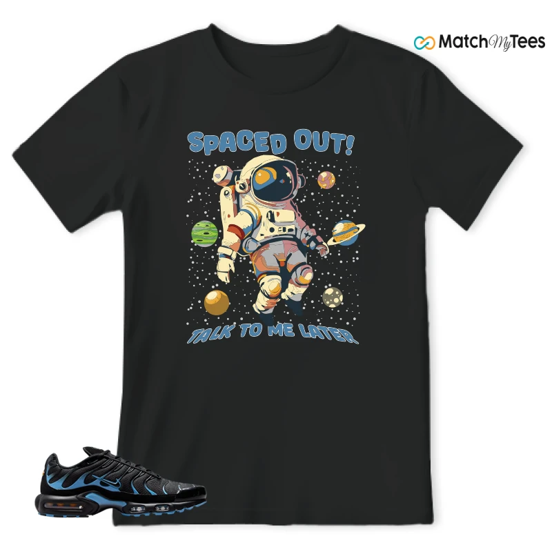NIKE AIR MAX PLUS BLACK UNIVERSITY BLUE (2022) SNEAKER Matching Tees t-shirt