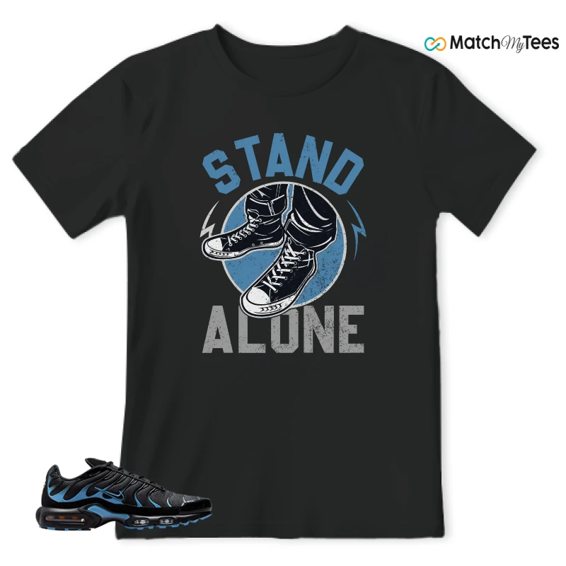 NIKE AIR MAX PLUS BLACK UNIVERSITY BLUE (2022) SNEAKER Matching Tees t-shirt
