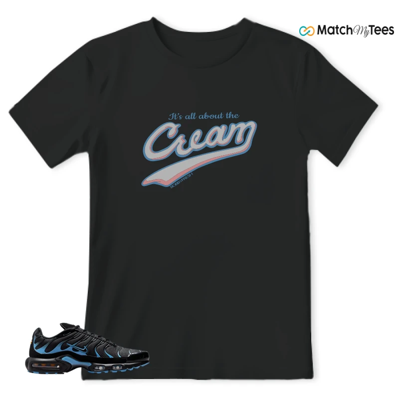 NIKE AIR MAX PLUS BLACK UNIVERSITY BLUE (2022) SNEAKER Matching Tees t-shirt