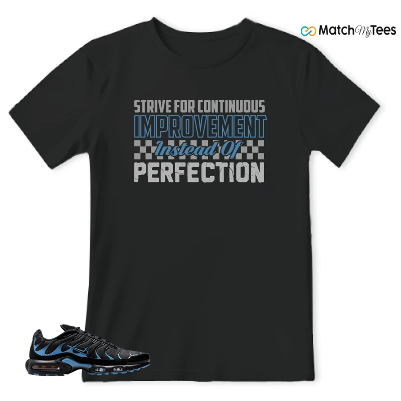 NIKE AIR MAX PLUS BLACK UNIVERSITY BLUE (2022) SNEAKER Matching Tees t-shirt