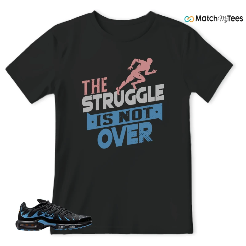 NIKE AIR MAX PLUS BLACK UNIVERSITY BLUE (2022) SNEAKER Matching Tees t-shirt