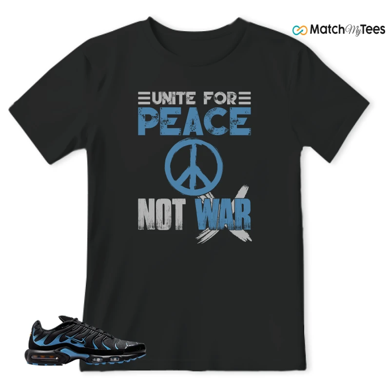 NIKE AIR MAX PLUS BLACK UNIVERSITY BLUE (2022) SNEAKER Matching Tees t-shirt