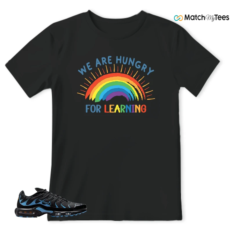 NIKE AIR MAX PLUS BLACK UNIVERSITY BLUE (2022) SNEAKER Matching Tees t-shirt