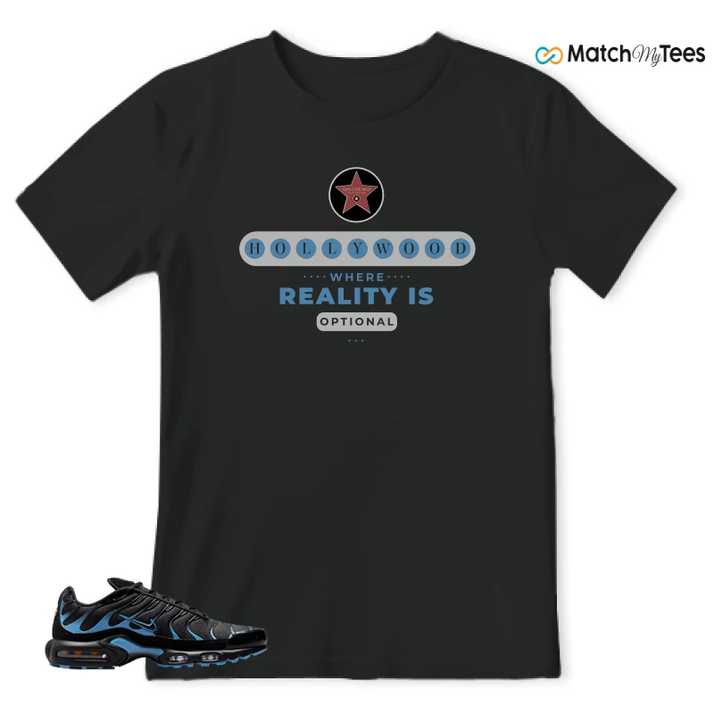 NIKE AIR MAX PLUS BLACK UNIVERSITY BLUE (2022) SNEAKER Matching Tees t-shirt