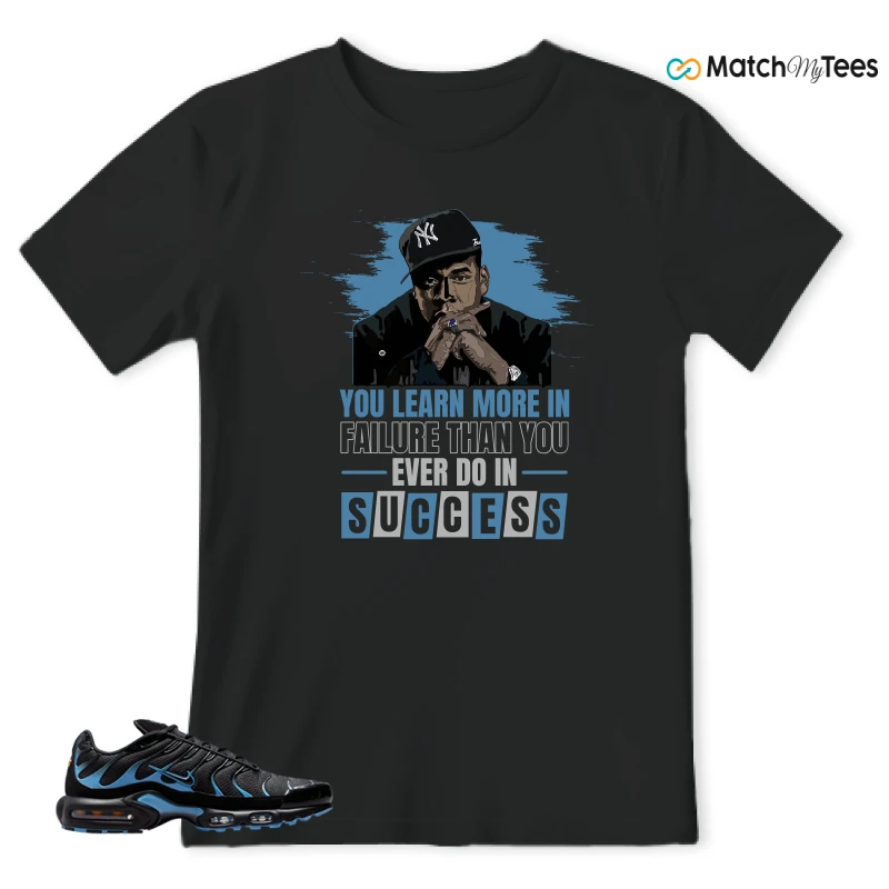 NIKE AIR MAX PLUS BLACK UNIVERSITY BLUE (2022) SNEAKER Matching Tees t-shirt