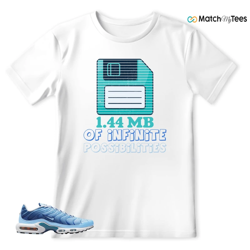 NIKE AIR MAX PLUS UNIVERSITY BLUE GRADIENT SNEAKER Matching Tees t-shirt