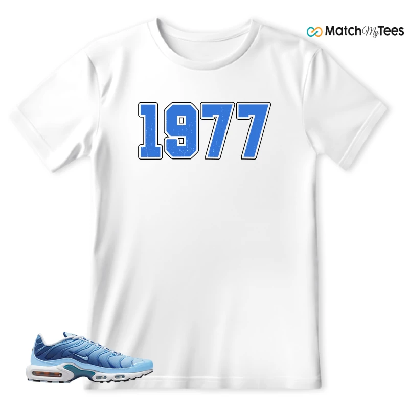 NIKE AIR MAX PLUS UNIVERSITY BLUE GRADIENT SNEAKER Matching Tees t-shirt