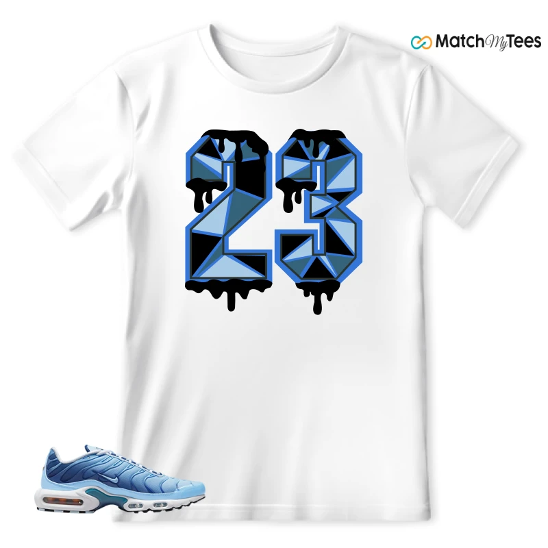 NIKE AIR MAX PLUS UNIVERSITY BLUE GRADIENT SNEAKER Matching Tees t-shirt