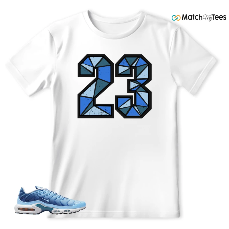 NIKE AIR MAX PLUS UNIVERSITY BLUE GRADIENT SNEAKER Matching Tees t-shirt
