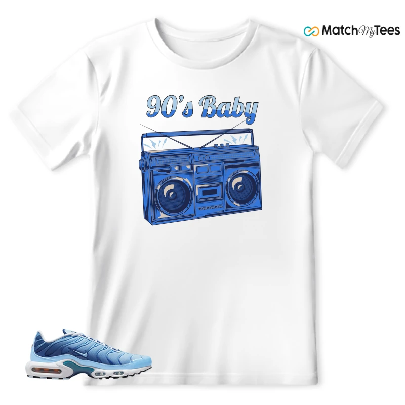 NIKE AIR MAX PLUS UNIVERSITY BLUE GRADIENT SNEAKER Matching Tees t-shirt