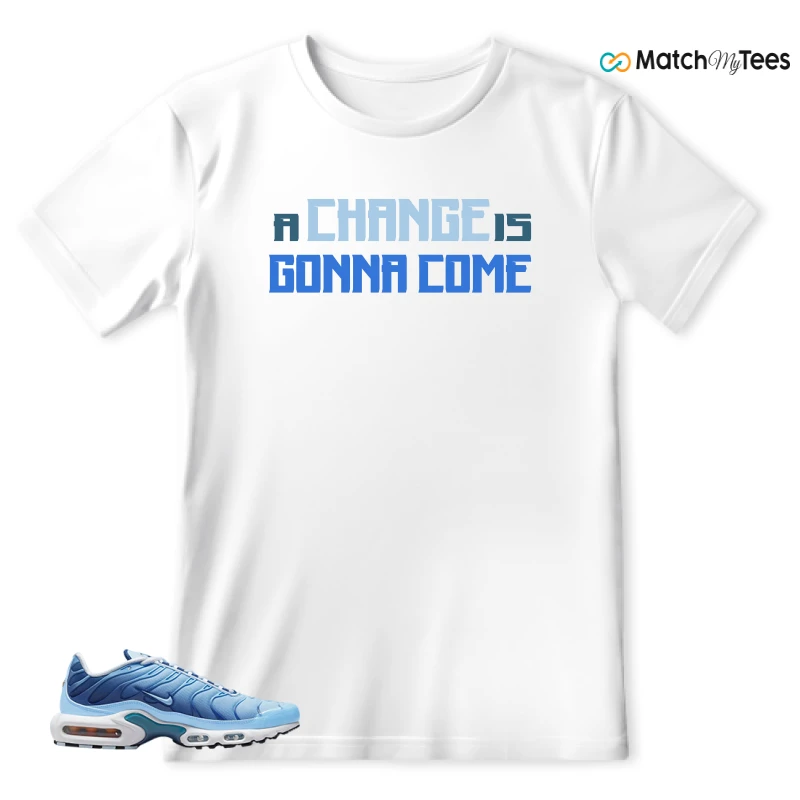 NIKE AIR MAX PLUS UNIVERSITY BLUE GRADIENT SNEAKER Matching Tees t-shirt
