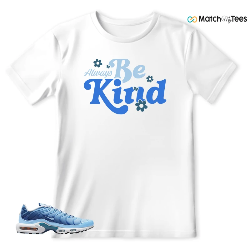 NIKE AIR MAX PLUS UNIVERSITY BLUE GRADIENT SNEAKER Matching Tees t-shirt
