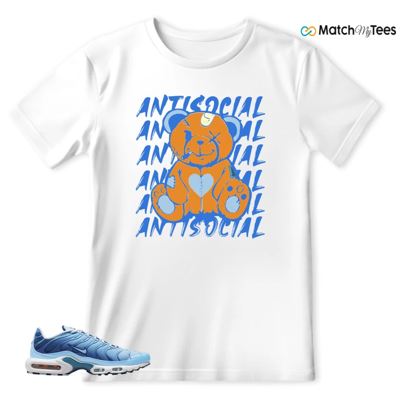 NIKE AIR MAX PLUS UNIVERSITY BLUE GRADIENT SNEAKER Matching Tees t-shirt