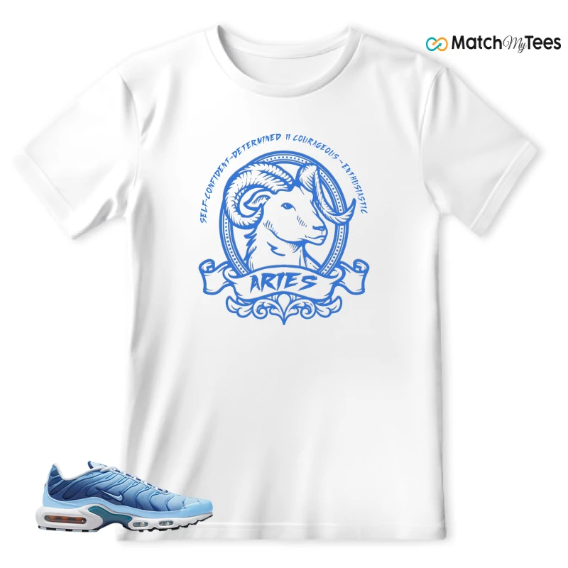 NIKE AIR MAX PLUS UNIVERSITY BLUE GRADIENT SNEAKER Matching Tees t-shirt