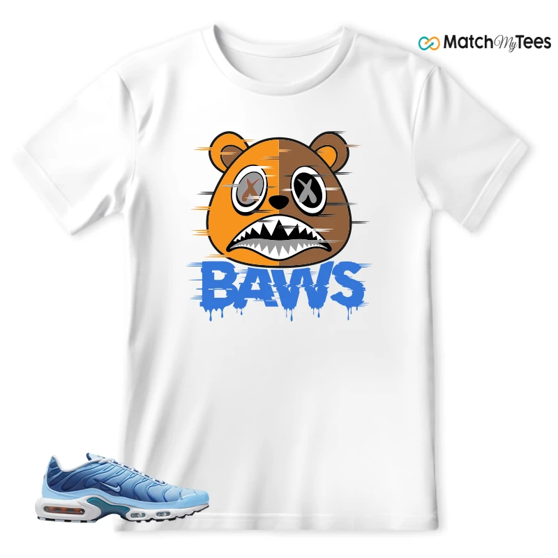 NIKE AIR MAX PLUS UNIVERSITY BLUE GRADIENT SNEAKER Matching Tees t-shirt