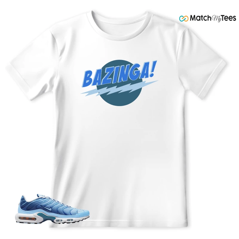 NIKE AIR MAX PLUS UNIVERSITY BLUE GRADIENT SNEAKER Matching Tees t-shirt
