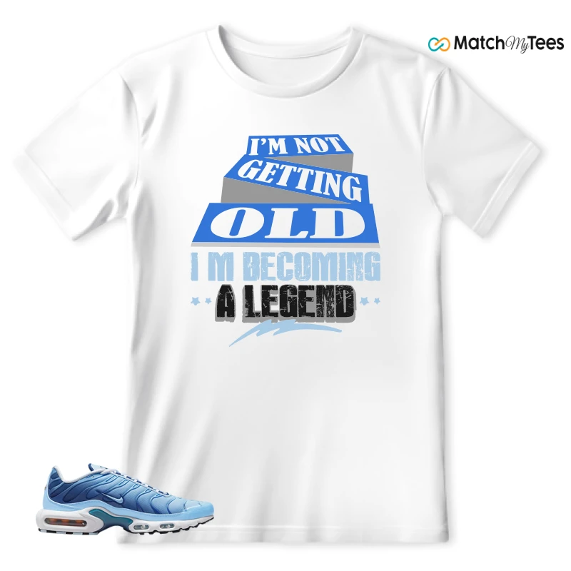 NIKE AIR MAX PLUS UNIVERSITY BLUE GRADIENT SNEAKER Matching Tees t-shirt