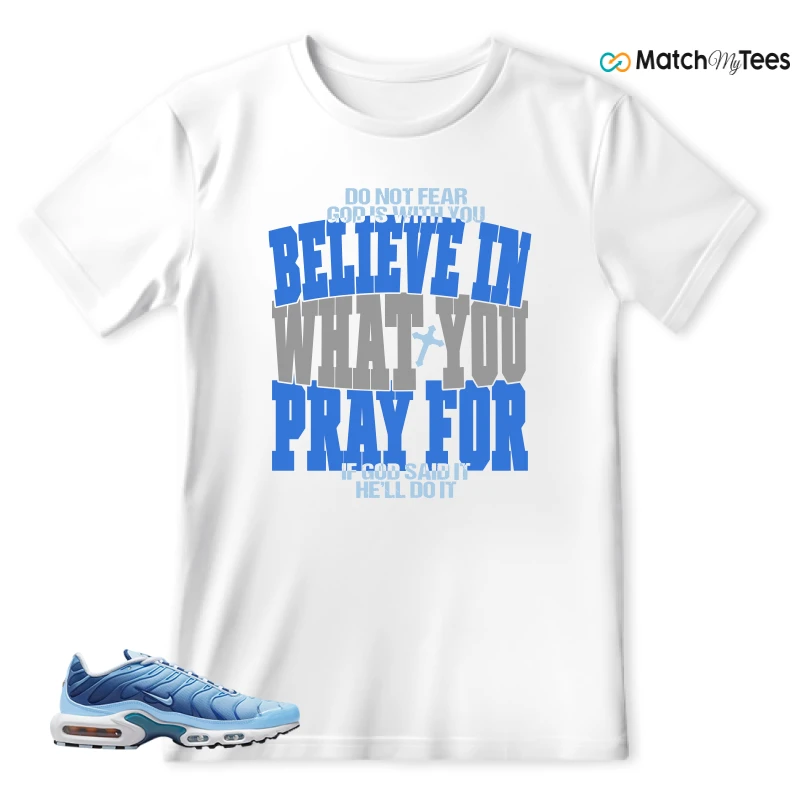 NIKE AIR MAX PLUS UNIVERSITY BLUE GRADIENT SNEAKER Matching Tees t-shirt