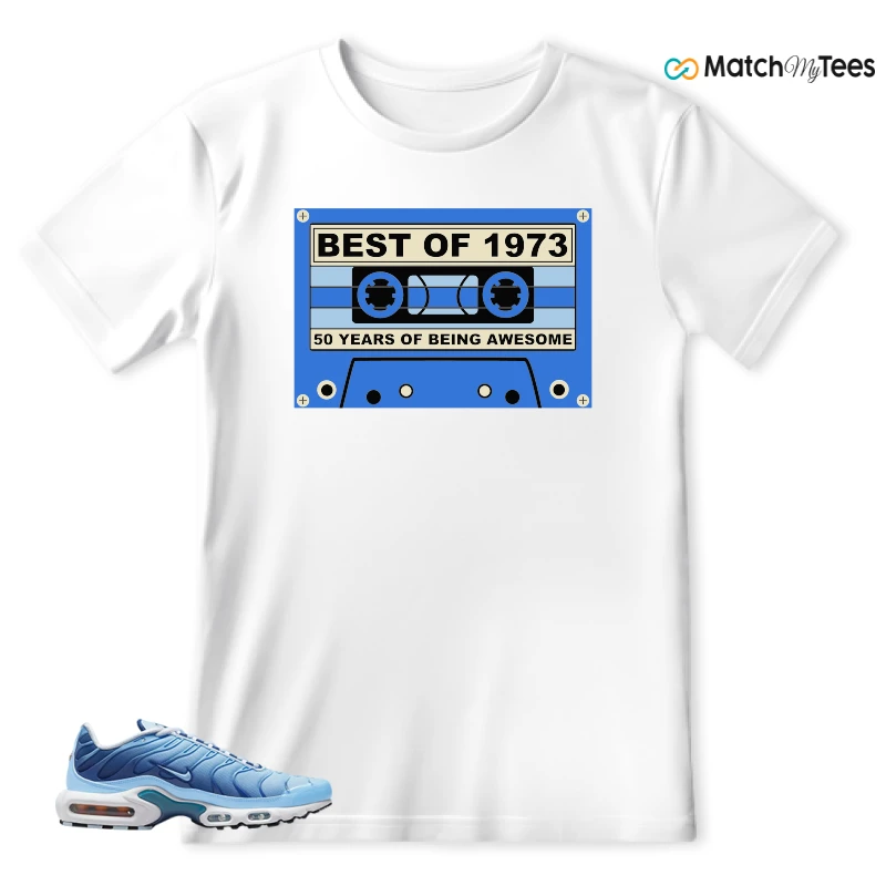 NIKE AIR MAX PLUS UNIVERSITY BLUE GRADIENT SNEAKER Matching Tees t-shirt
