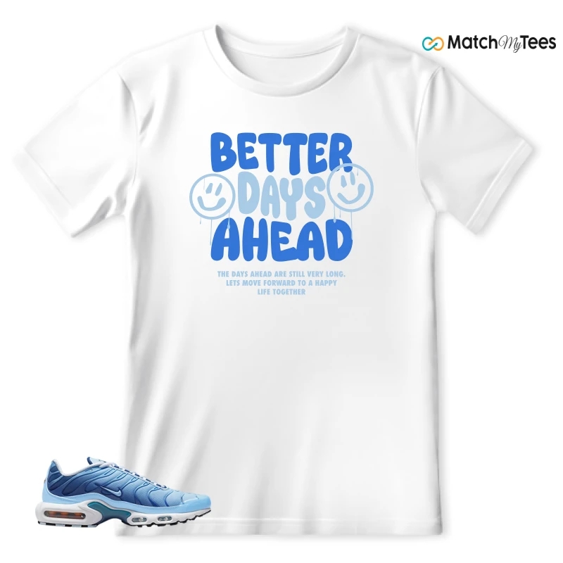 NIKE AIR MAX PLUS UNIVERSITY BLUE GRADIENT SNEAKER Matching Tees t-shirt