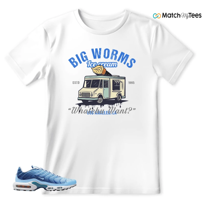 NIKE AIR MAX PLUS UNIVERSITY BLUE GRADIENT SNEAKER Matching Tees t-shirt