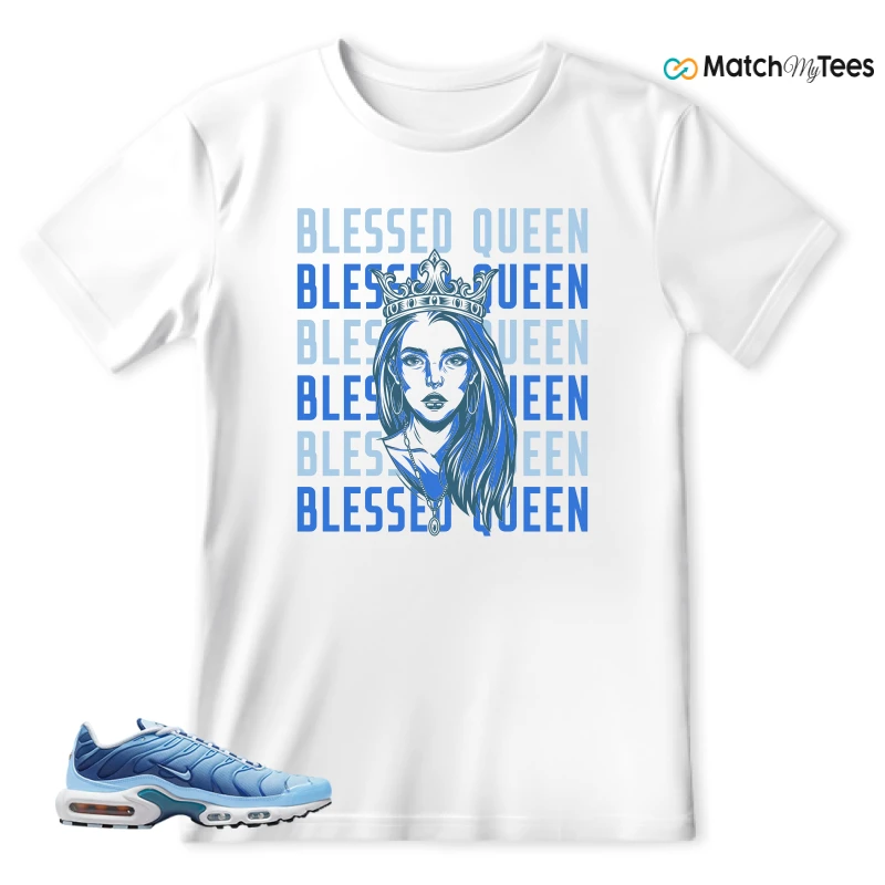 NIKE AIR MAX PLUS UNIVERSITY BLUE GRADIENT SNEAKER Matching Tees t-shirt