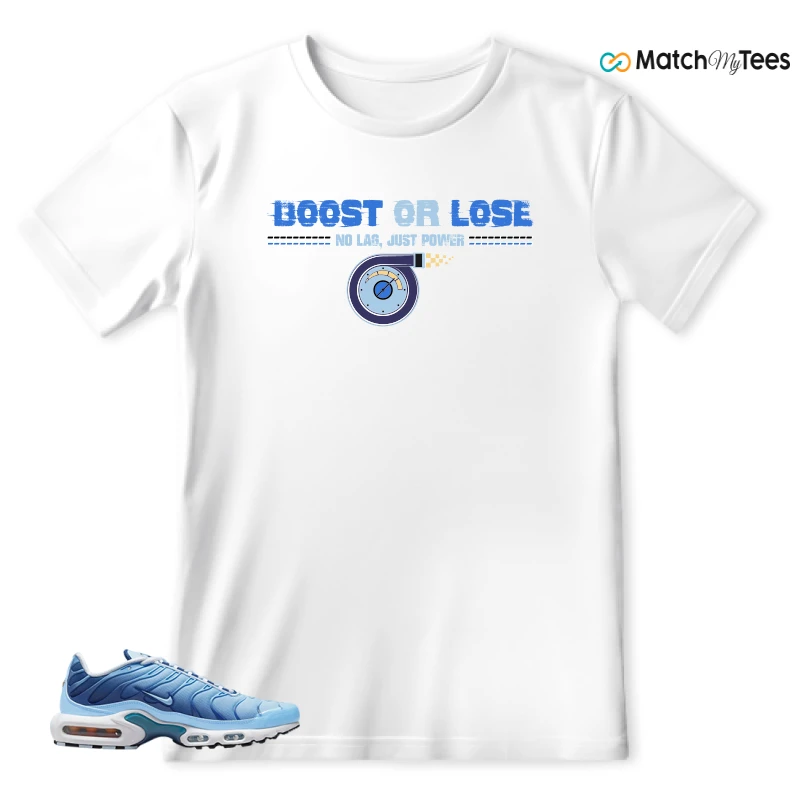 NIKE AIR MAX PLUS UNIVERSITY BLUE GRADIENT SNEAKER Matching Tees t-shirt