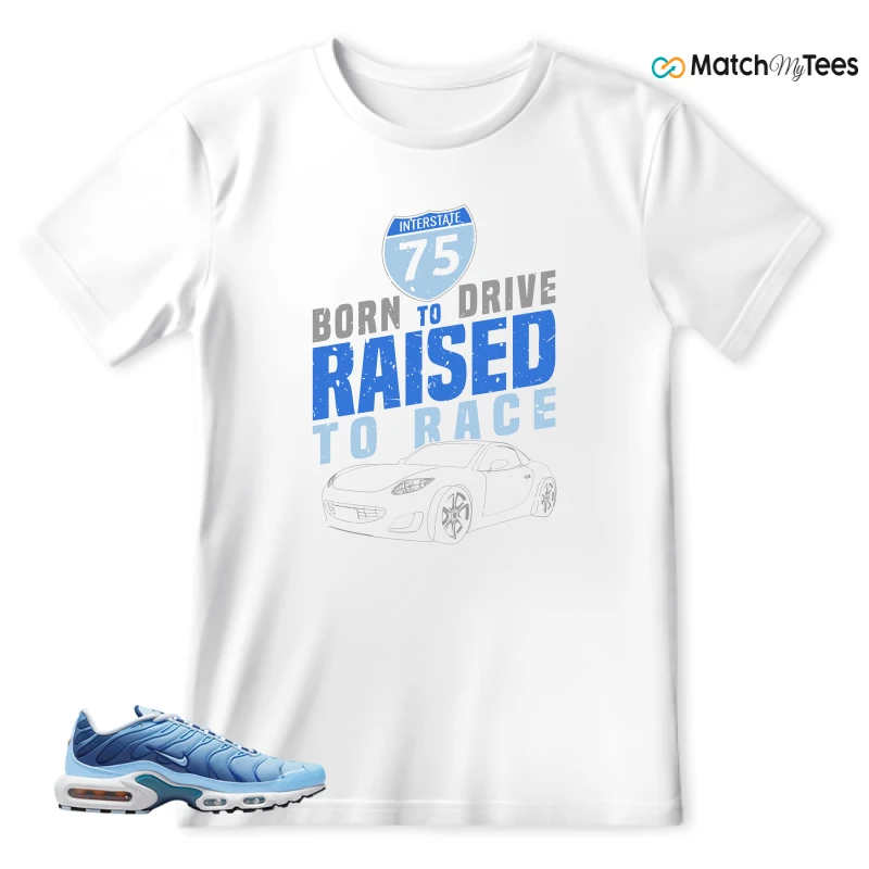 NIKE AIR MAX PLUS UNIVERSITY BLUE GRADIENT SNEAKER Matching Tees t-shirt