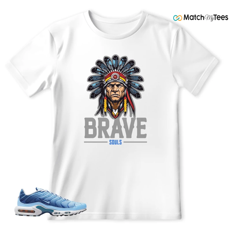 NIKE AIR MAX PLUS UNIVERSITY BLUE GRADIENT SNEAKER Matching Tees t-shirt