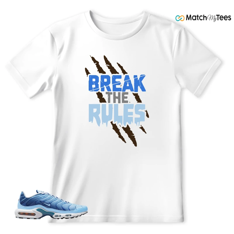 NIKE AIR MAX PLUS UNIVERSITY BLUE GRADIENT SNEAKER Matching Tees t-shirt